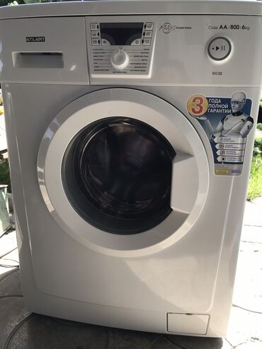 промышленную стиральную машину: Стиральная машина Atlant, Б/у, Автомат, До 6 кг, Полноразмерная