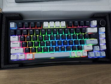 клавиатура rk r75: Клавиатура, Механикалык, Bluetooth туташтыруу, Өлчөмү: 75%