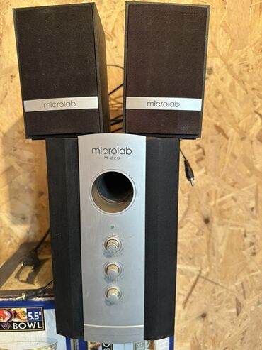 музыкальная колонка большая купить: Сабвуферная система Microlab M-223 в черном цвете с серебристыми