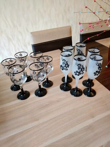 Посуда для напитков: Бокалы, Закаленное стекло, Набор из 12 шт., 200 мл, Турция