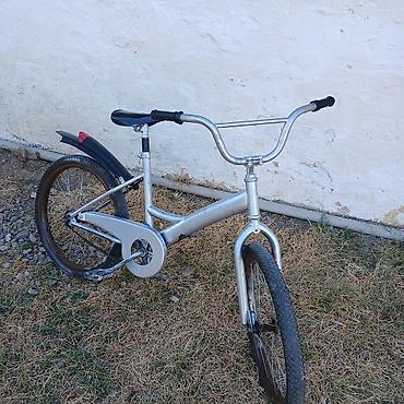 velosiped 26 type 1: Uşaq/yeniyetmə velosipedi – klassik şəhər/BMX üslubunda - Rəng: gümüşü — 1