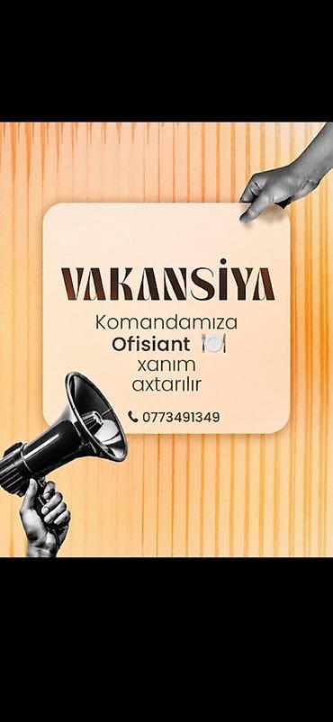 pub vakansiya: Ofisiant tələb olunur, Restoran, Gündəlik ödəniş, İstənilən yaş, Təcrübəsiz — 1