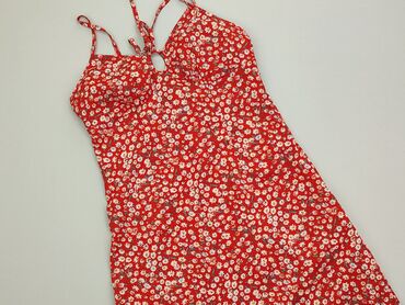 Sukienki letnie: Sarafan 2XS (EU 32), stan - Idealny, wzór - Kwiatowy, kolor - Czerwony