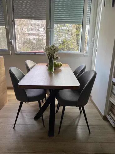 Stolovi: Trpezarijski sto orah hrast Stol je izrađen od drvenih ploča hrasta — 13