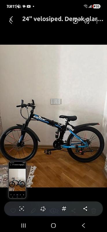 24 velosipedler: 24" BMX GTM velosiped - Ölçü: 24" təkərlər - Çərçivə: qatlanan — 1