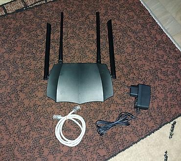 Модемы и сетевое оборудование: WiFI гигабитный двухдиапазонный роутер WiFi TENDA AC8, WiFi 5 ГГц, 2.4 — 1