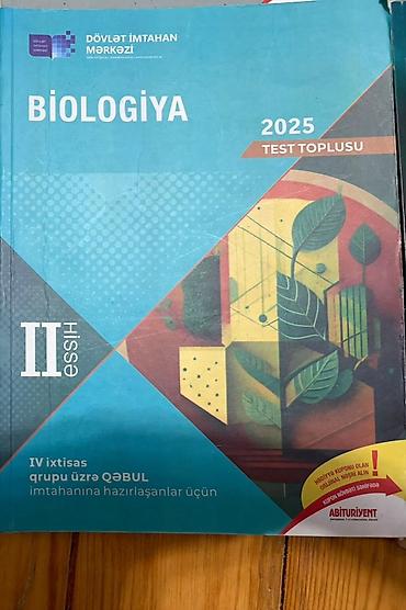 Testlər: Məhsul: “Biologiya – 2025 Test Toplusu”, II hissə — 1