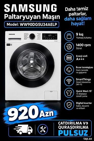 asus baki: Paltaryuyan Samsung WW90DG5U34AELP 9 kg Qurasdirilma catdirilma — 1