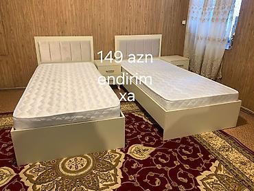 perde karnizleri: Məhsul: Tək nəfərlik çarpayı dəsti - Rəng: krem/ağ tonlarında - — 1