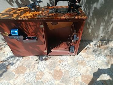 yamata tikis masini: Tikiş maşını və şkaflı masa dəsti - Klassik tip elektrik tikiş — 4