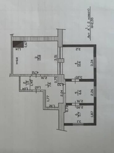 квартира агенства: 1 комната, 47 м², 2 этаж, Старый ремонт