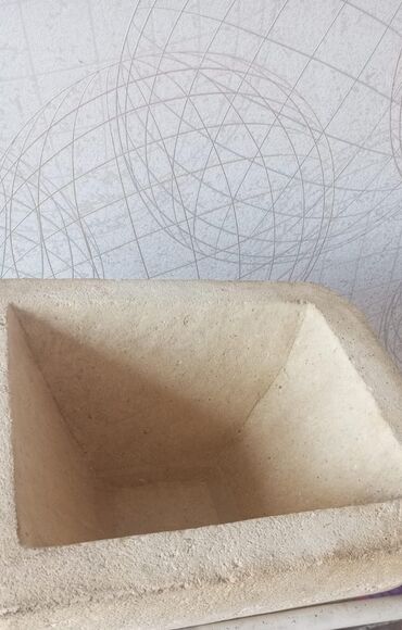 Çaydanlar və qəhvədanlar: Şirniyyət qəlibləri, rəng - Bej, Keramika, Kvadrat