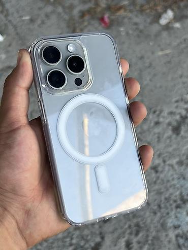 Apple iPhone: IPhone 15 Pro, Новый, 256 ГБ, White Titanium, Коробка, 87 % — 13