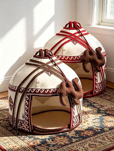 собачий домик: Домик для питомца в виде юрты - Дизайн: этнический орнамент — 1