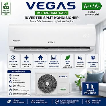 kondisaner: №: 9043 Məhsulun adı: Vegas IVT-12CHSIA/XA51 INVERTER Split-sistem — 2
