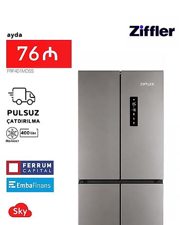 dvd satisi: Yeni 4 qapılı Soyuducu Satılır, rəng - Qara, Kredit var — 1