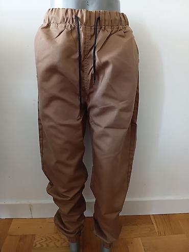 Pantalone: Muške radne pantalone – modeli sa gumom u struku - Materijal: čvrsta — 3