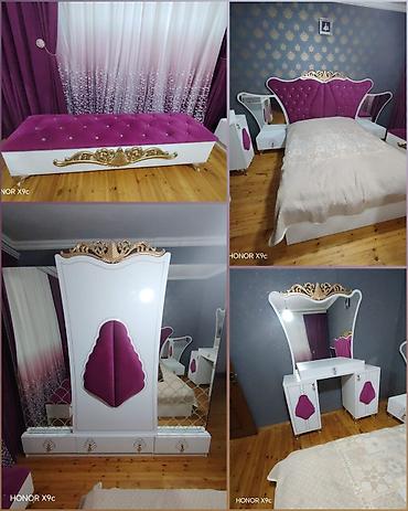 Digər mebel: F99Yataq dəsti satılır 650₼. *Qiymət sondur*. Matrası var.Ünvan — 1
