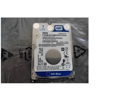 ноутбук для офиса: Накопитель, Б/у, Western Digital (WD), HDD, 512 ГБ, 2.5", Для ноутбука