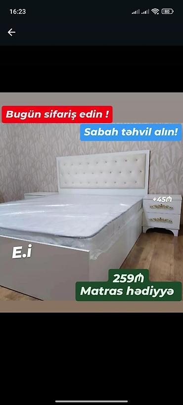 tunbucka: İkinəfərlik çarpayı, 2 tumba, Yeni — 1