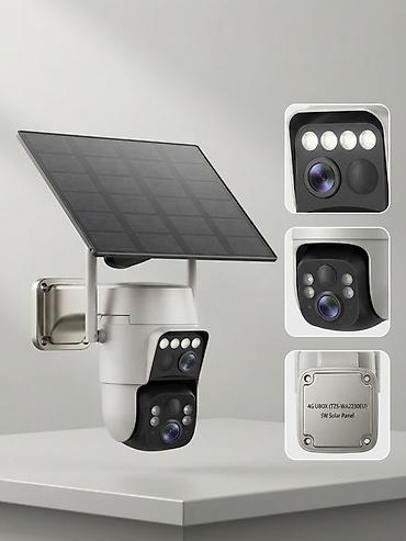 panel: Уличная поворотная IP‑камера видеонаблюдения с солнечной панелью - — 1