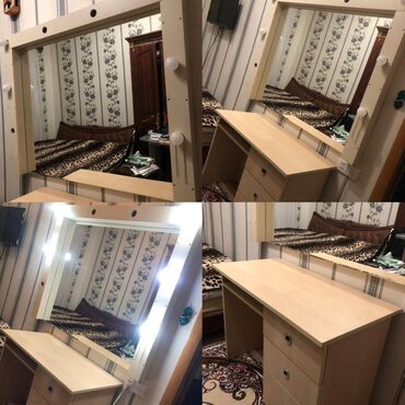 белый рабочий стол: С зеркалом
