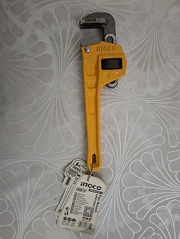 qaz start maşın: INGCO HPW0802 boru açarı - Ölçü: 200 mm (8") - Maks. sıxlama — 3