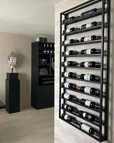 lily bor: POLICE ZA VINO METALNE PLASTIFICIRANE XS43 | Izrada nameštaja po meri — 2