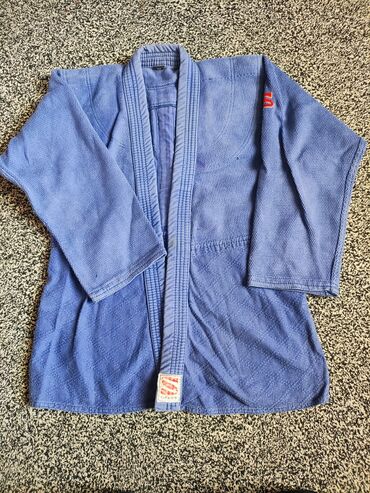 пояс для кимоно: Комплект, цвет - Синий, Б/у
