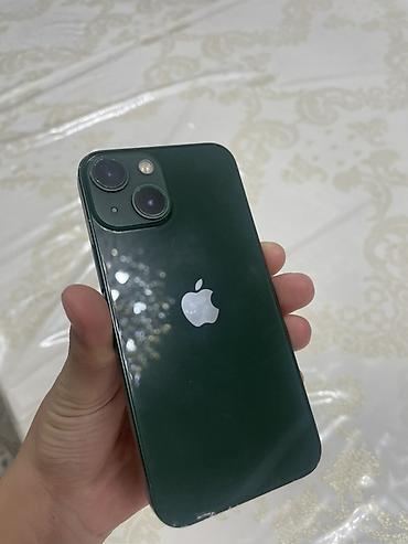 IPhone 13 mini, Б/у, 128 ГБ, Зеленый, Чехол, 72 %