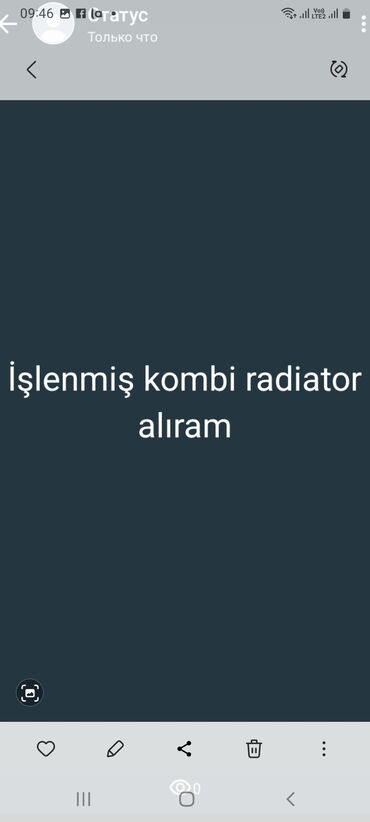 işlənmiş kombi və radiatorlar: Kombi