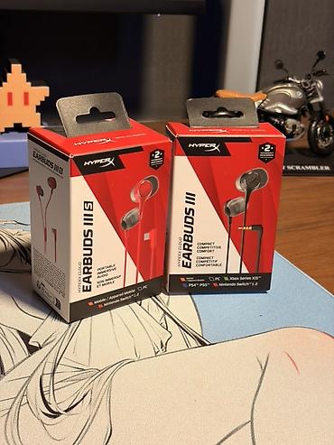 logitech superlight 2: Проводные гарнитуры, HyperX, Новый, цвет - Красный — 1