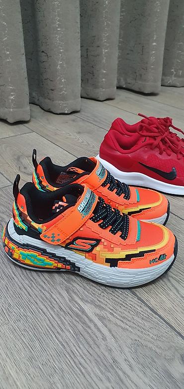 Детская обувь: Красные кроссовки Nike для детей - Модель: FB (ярлык на язычке на — 5