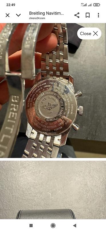 Aksesuarlar: Breitling Navitimer tərzində xronoqraf qol saatı - Korpus və qolbaq — 4
