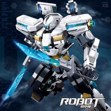 Игрушки: Конструктор робот с мечом Sluban M38-B1151 «Ледяной защитник» (Ice — 1