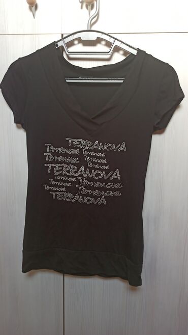 crop top majica: Terranova, S (EU 36), Pamuk, bоја - Crna