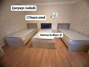 Çarpayılar: Yeni, Təknəfərlik çarpayı, Matras ilə — 1