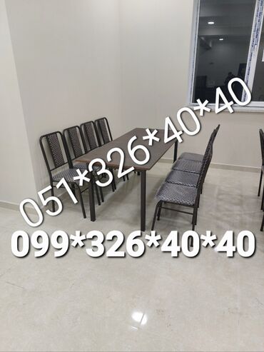 Sifarişlə masa və oturacaq dəstləri: Dördbucaq masa, Mətbəx üçün, Qonaq otağı üçün, Dəhliz üçün, 4 nəfər, Açılan, Azərbaycan, Zəmanətli — 30