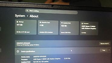 Ноутбуки HP: Игровой, Новый, AMD Ryzen 5 — 1