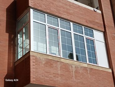 Plastik pəncərələr: Plastik qapi pencere izosistem cam palkon duskabina hebesebe cephe — 2