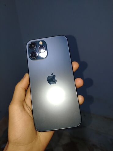 mikro qulaqciq satisi: IPhone 12 Pro Max, 256 GB, Pacific Blue, Zəmanət, Barmaq izi, Simsiz şarj