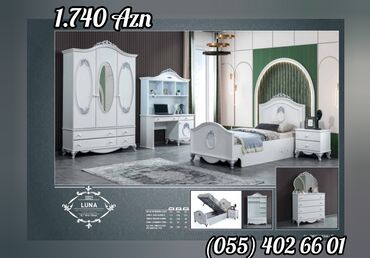 Uşaq və gənc otağı üçün dəstlər: Oğlan və qız üçün, Yeni, Təknəfərlik çarpayı, Dolab, Tumba -da lalafo.az — 37 Uşaq və gənc otağı üçün dəstlər: Oğlan və qız üçün, Yeni, Təknəfərlik çarpayı, Dolab, Tumba — 37