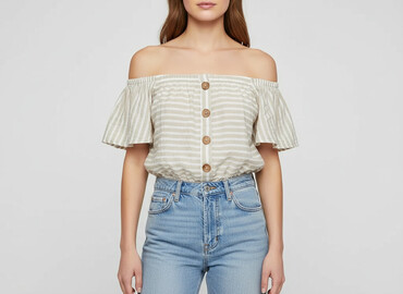 bluzki w paski rękaw 3 4: Primark, Women`s top, size M