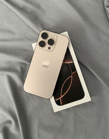 tracker gps: IPhone 16 Pro, Новый, 256 ГБ, Desert Titanium, 82 % — 2