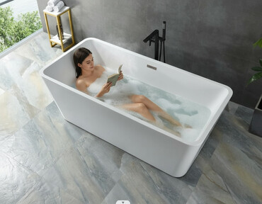 банный стол: Ванна, Төрт бурчтук, Материалы: Акрил, Өлчөмү: 170 x 80 см, Акысыз орнотуу