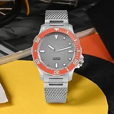 Ručni satovi: San Martin SN085-B - 39.5mm - Siva - Seiko Automatik SN35 — 17