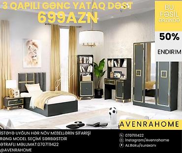 genc odası mebelleri: Təknəfərlik çarpayı, Rusiya, Yeni — 1