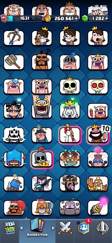 çoxlu oyun: Clash Royale hesabı - Kupa: 11044+ - Kral səviyyəsi/profil framı — 5