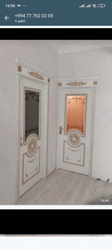 Otaq qapıları: Yeni Otaq qapısı 90x205 sm Zamok və çərçivə ilə, Pulsuz quraşdırma, Pulsuz çatdırılma — 24