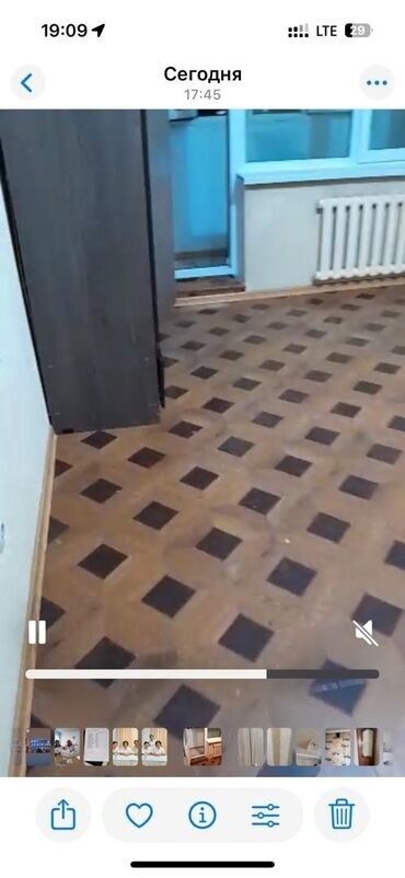 сниму квартиру токмок на долгий срок: 1 комната, Агентство недвижимости, Без подселения, С мебелью частично